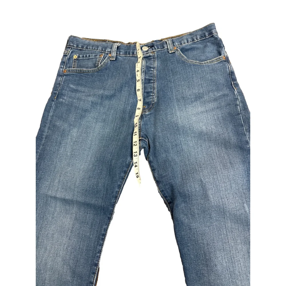 Levi's Blue Straight Jeans Waist 34 - Picture 2 of 6